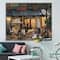 Designart - La Brasserie of Champs-Élysées Paris - French Country Gallery-wrapped Canvas